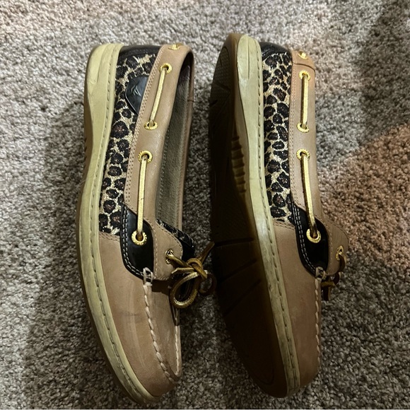 Sperry Top-Sider Angelfish Sparkle Leopard boat/deck shoe #9102815 size 10M - Picture 5 of 8